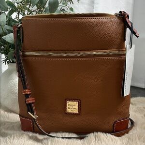 Dooney & Bourke Tan and Brown Messenger Bag